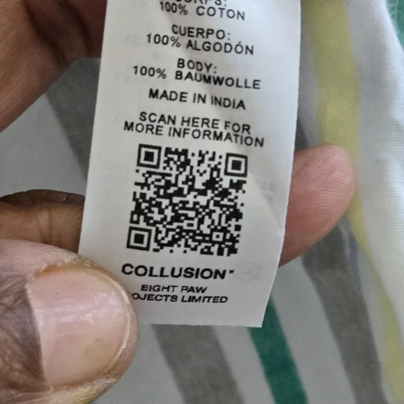 ASOS White and Yellow High Waist Summer Shorts - Picture 6 of 6